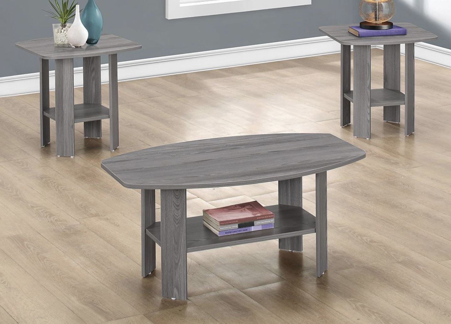Coffee table and end tables