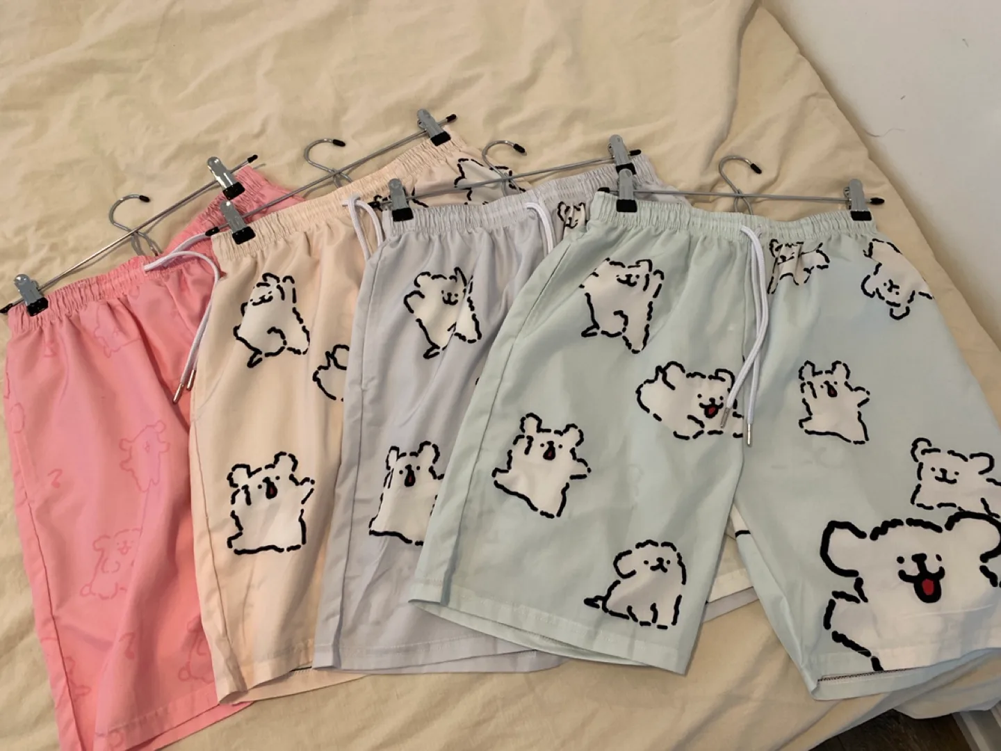 Waterproof women’s beach shorts Cute Print Shorts thumbnail