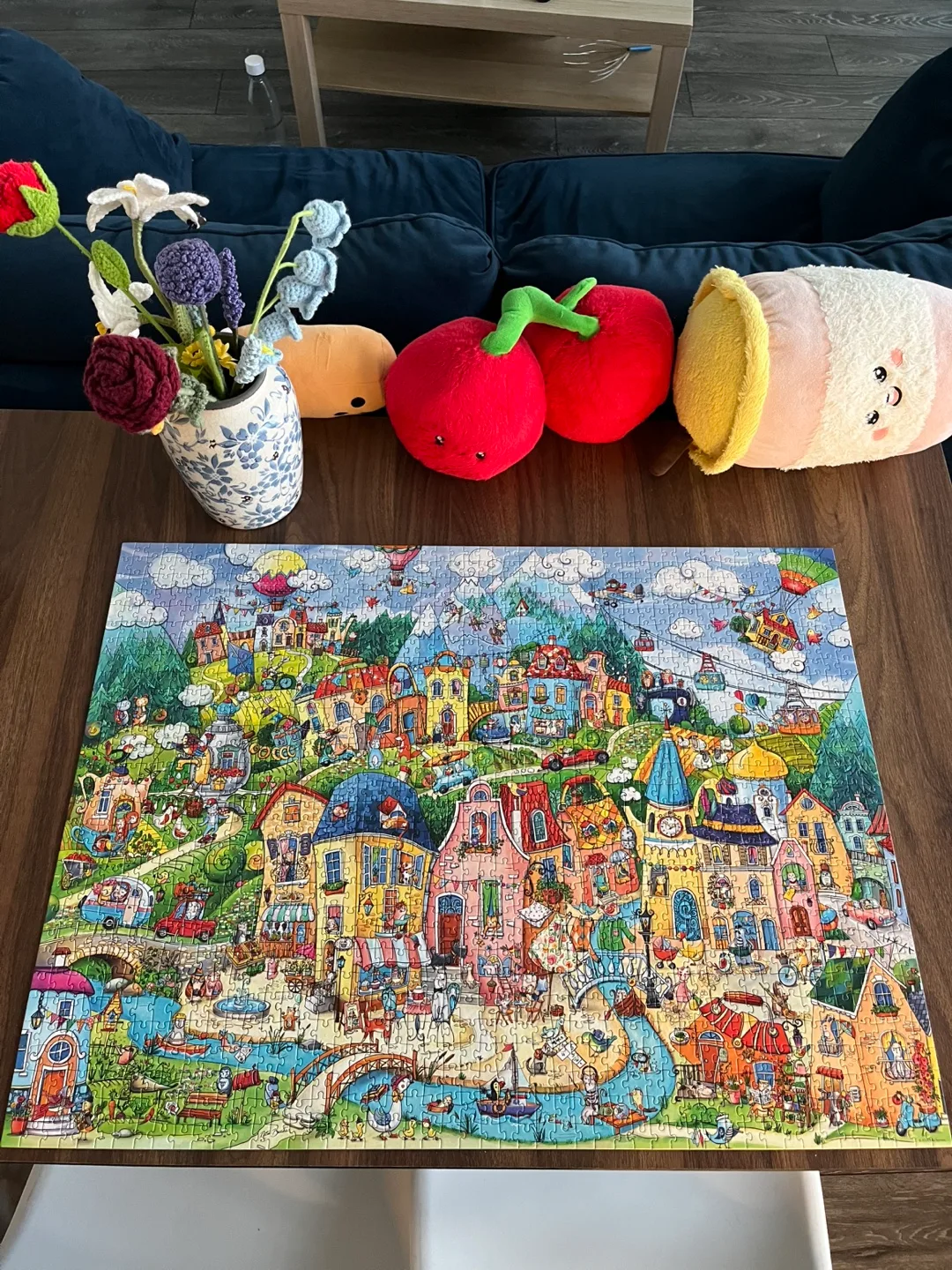 Heye Rita Berman Happytown 1500 Piece Puzzle thumbnail