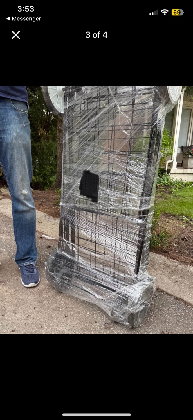 Folding Shopping Cart on Wheels - Black - photo 3