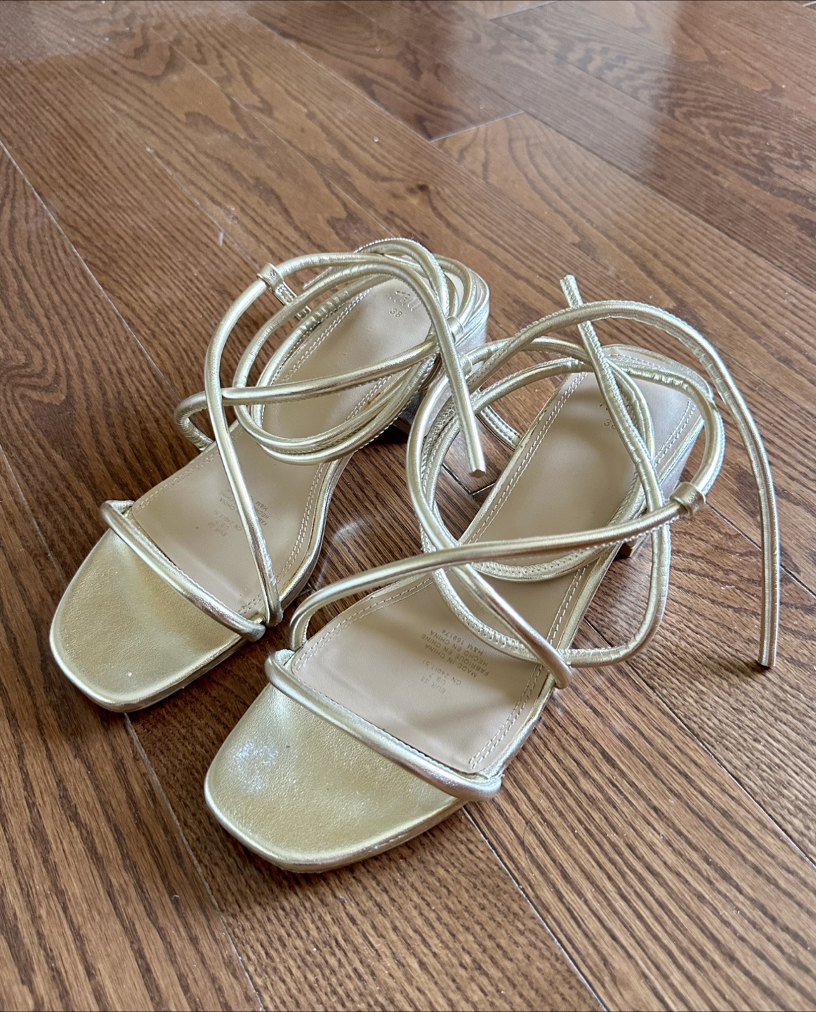 Strappy Lace Up Heels/Sandals