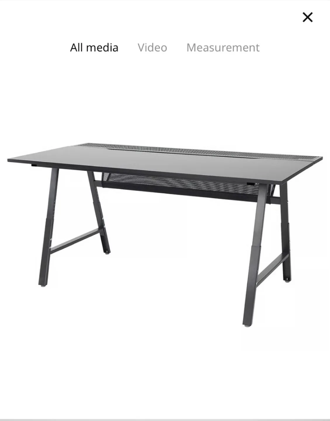 IKEA Gaming Desk - Black