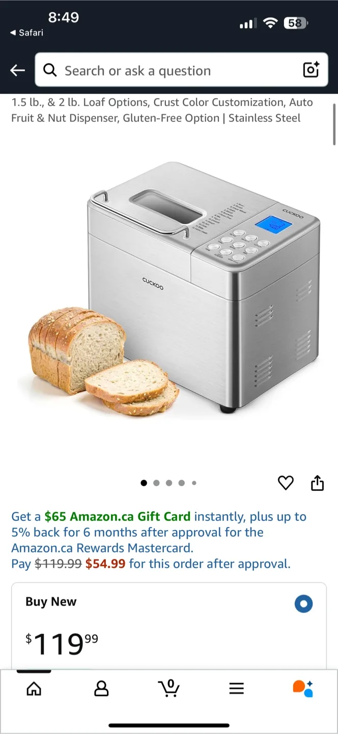 Cuckoo AAB101S Programmable Bread Maker image indicator(2)