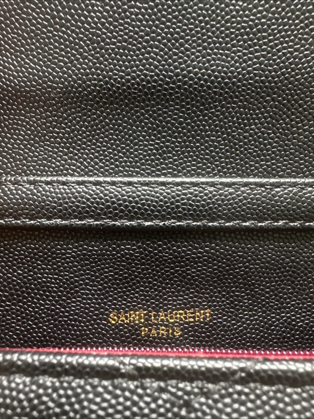 Crossbody Black Leather Wallet on Chain - photo 4