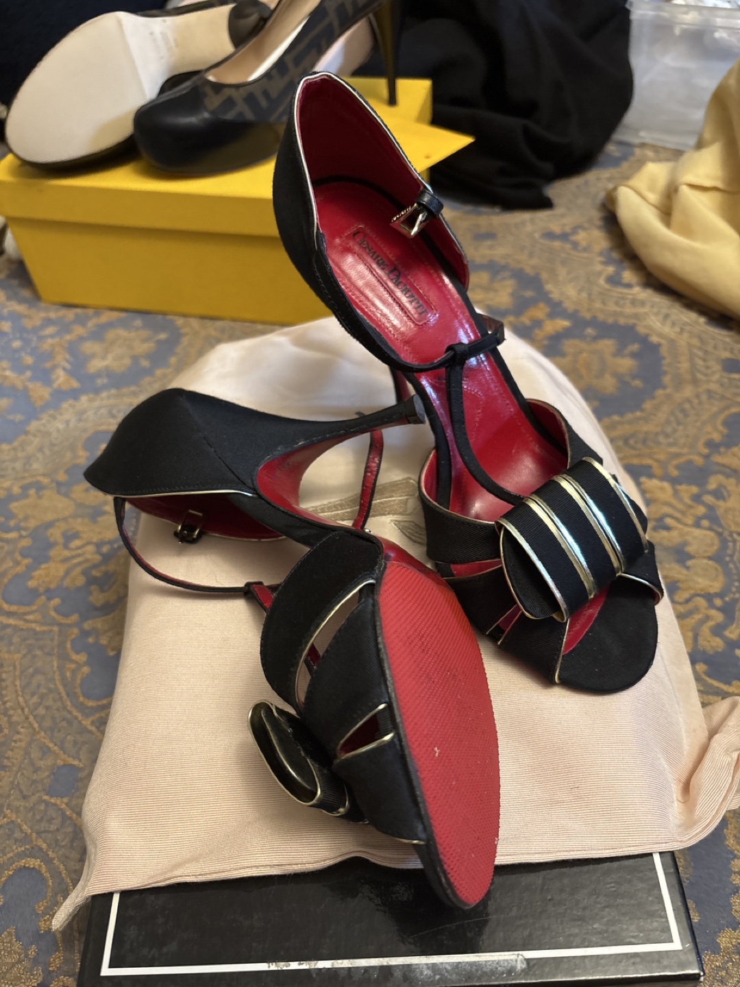 Cesare Paciotti Black Heels