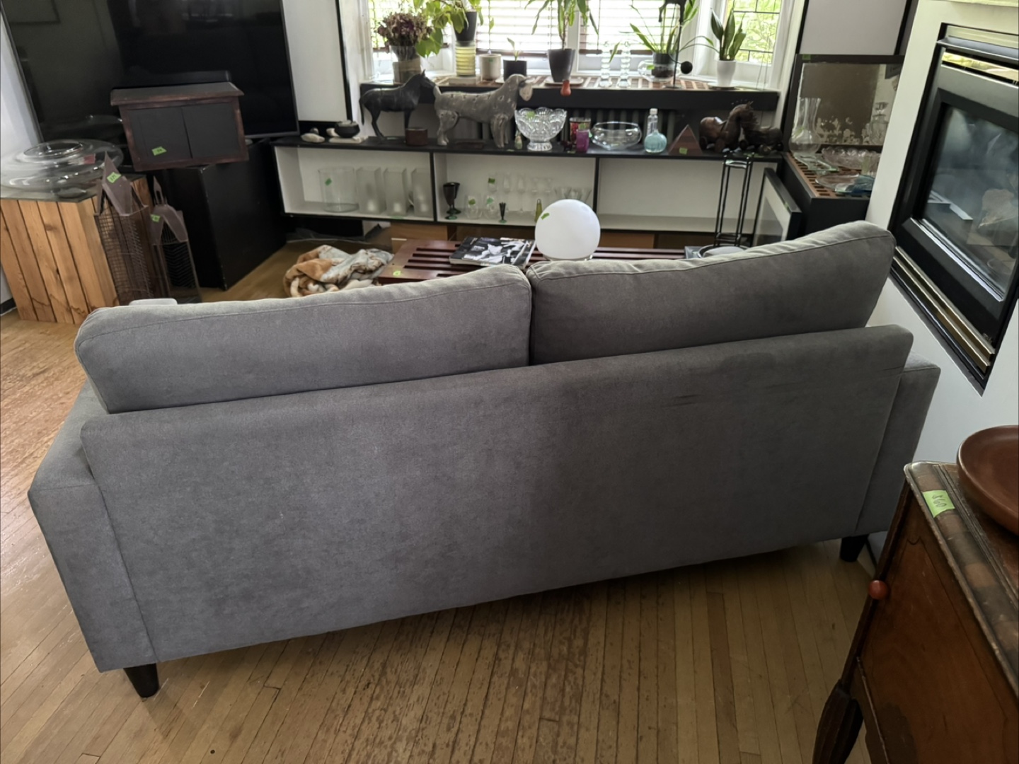 Grey loveseat sofa - made in Canada - photo 5