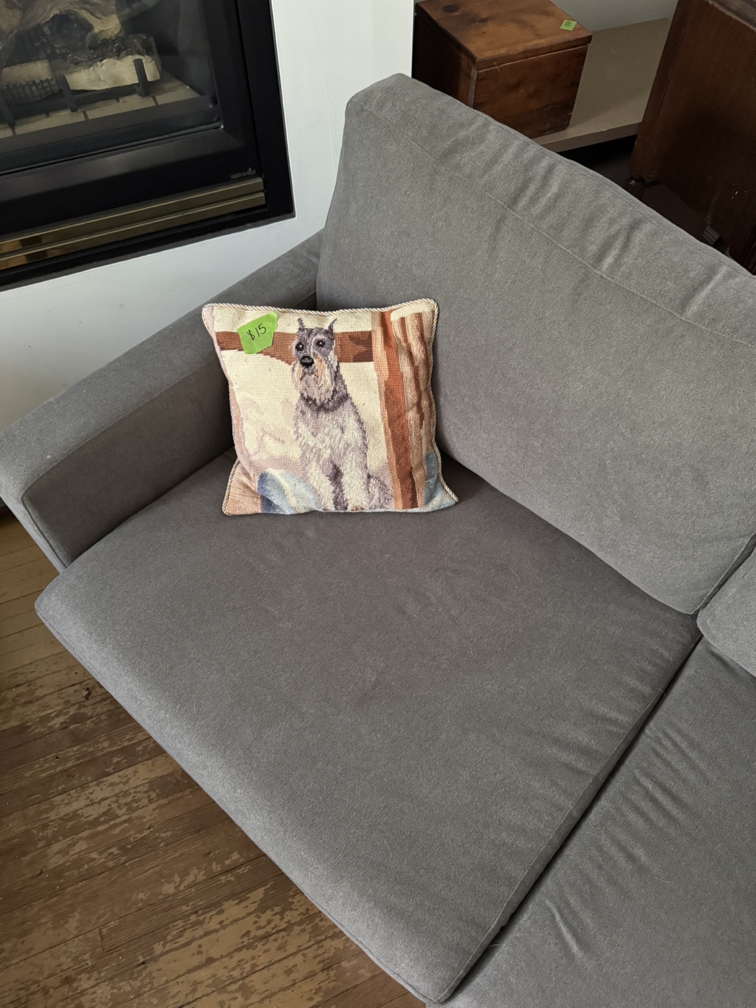 Grey loveseat sofa - made in Canada - photo 3
