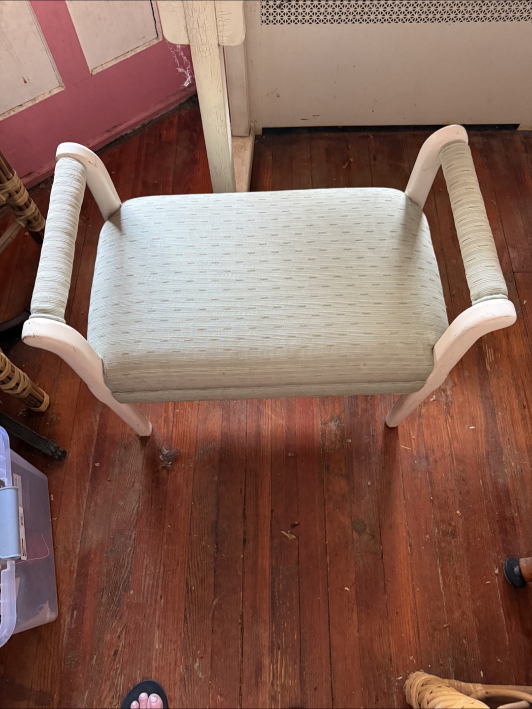 Upholstered Bench Vanity Seat - photo 2