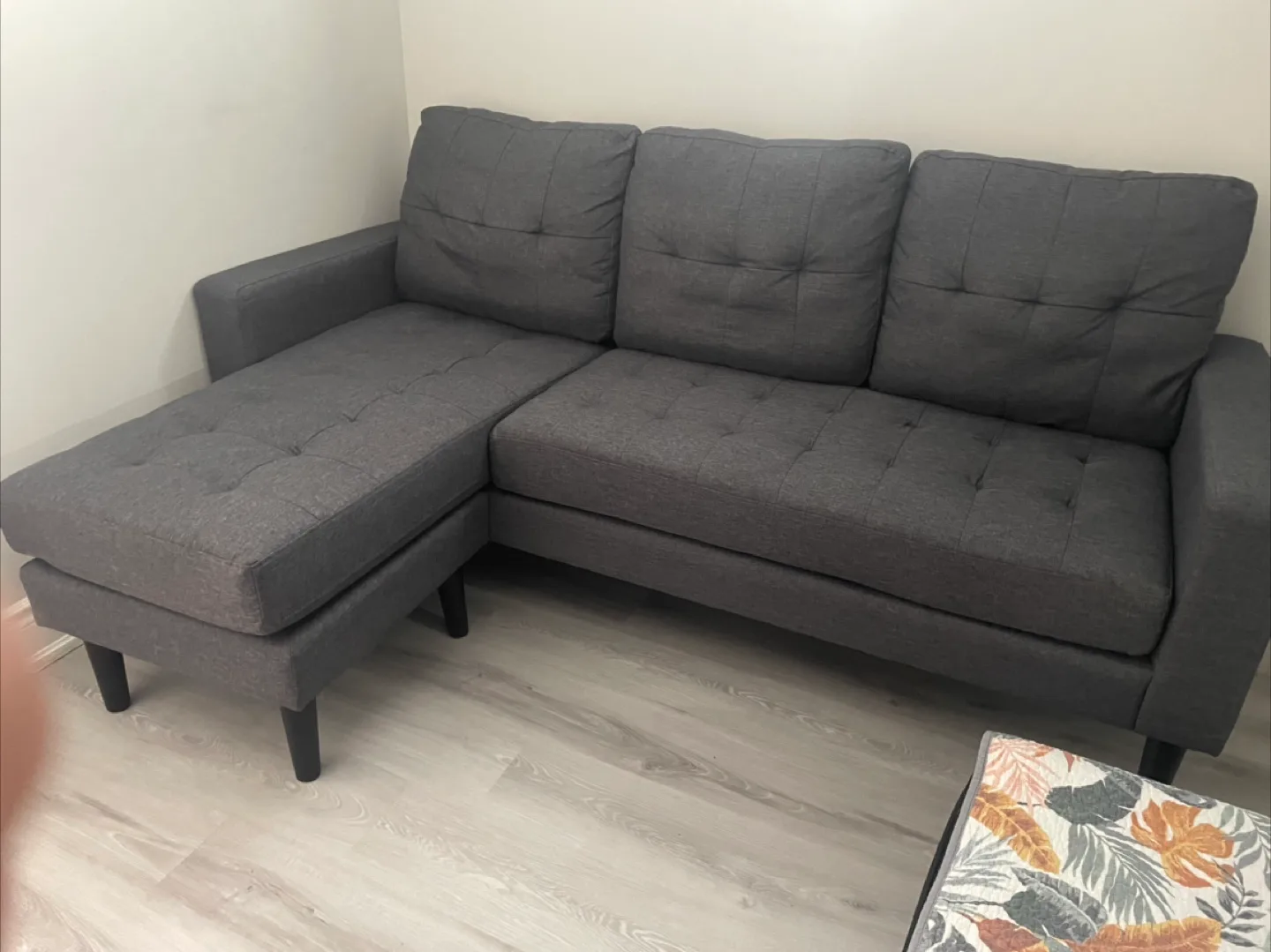 Grey Sectional Sofa Couch - PENDING thumbnail