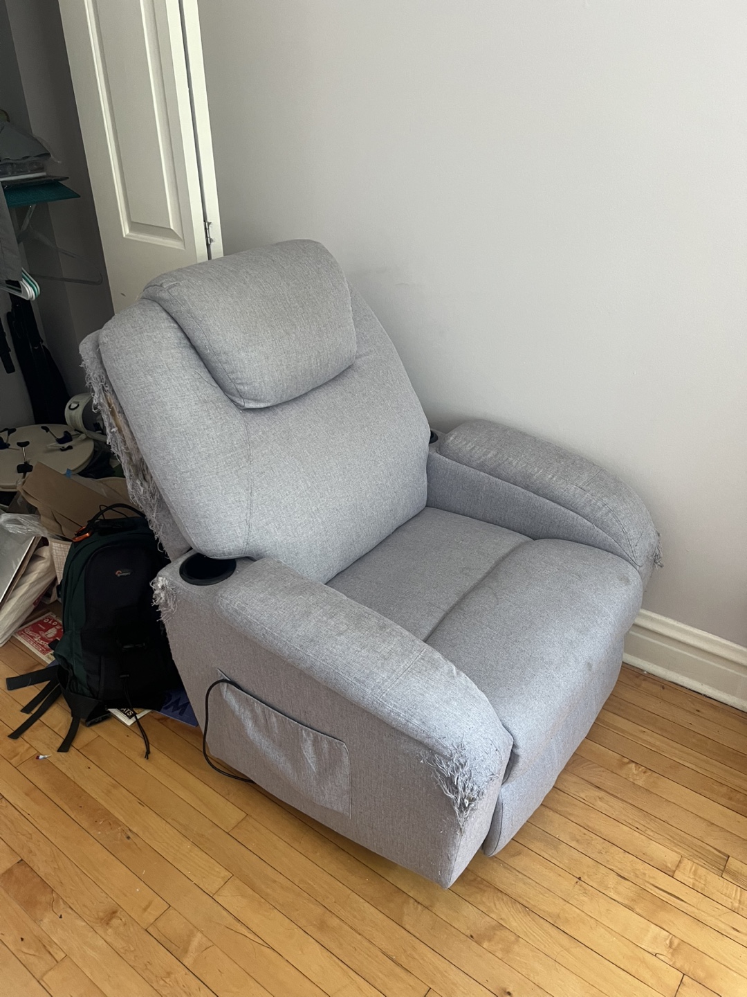 Gray Recliner Chair