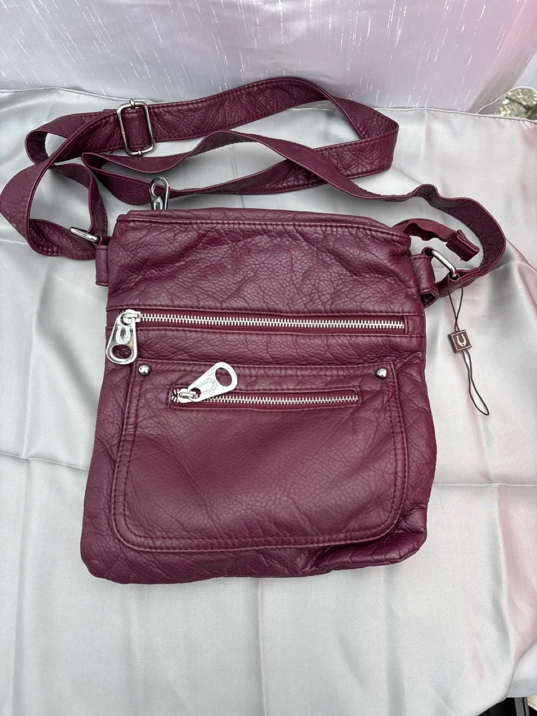 Burgundy Crossbody Bag thumbnail
