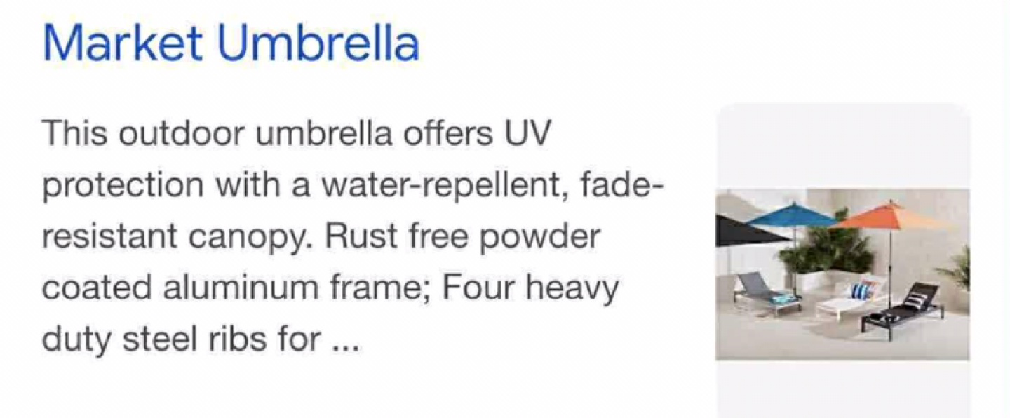 DISTINCTLY HOME Market Umbrella - New in Package! - photo 2