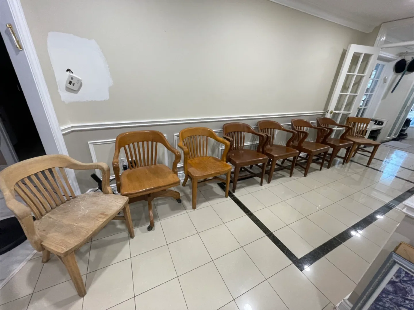 SOLD Krug  vintage Wooden Office/Dining Chairs image indicator(2)