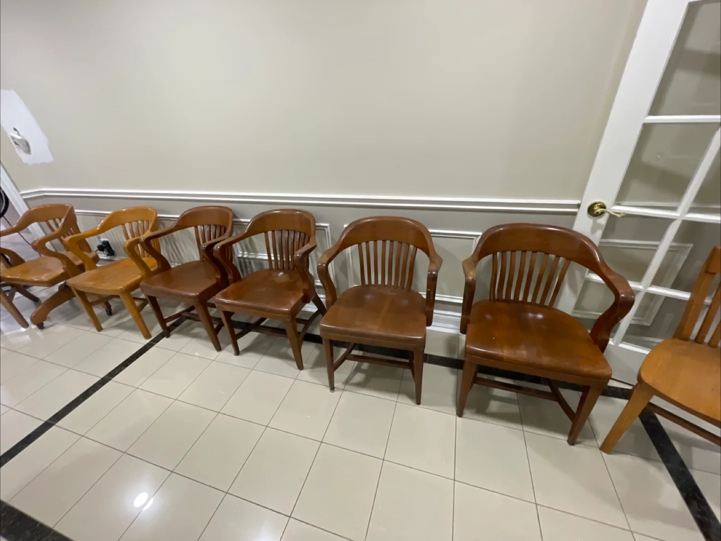 SOLD Krug  vintage Wooden Office/Dining Chairs image indicator(6)