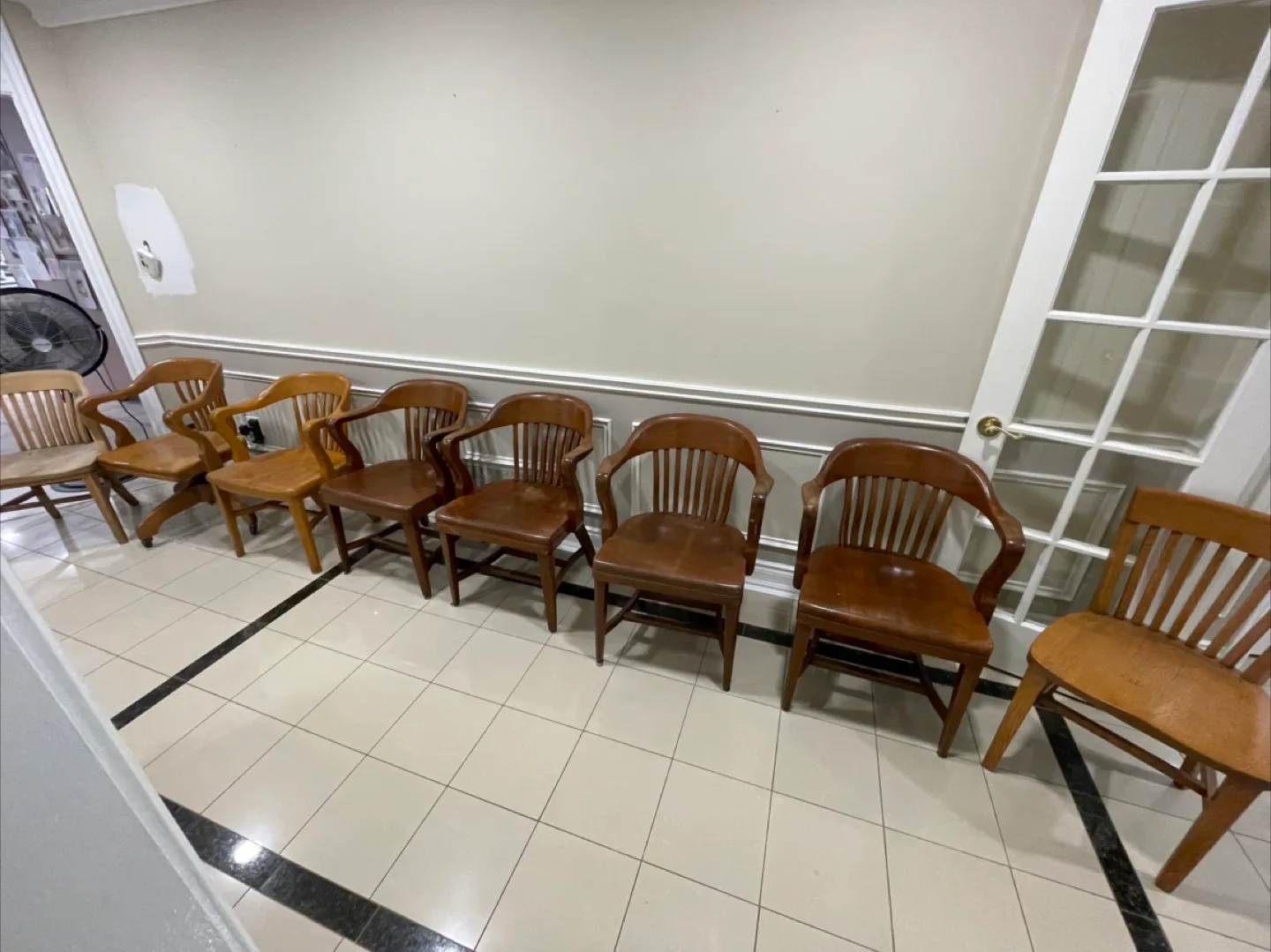 SOLD Krug  vintage Wooden Office/Dining Chairs image indicator(3)