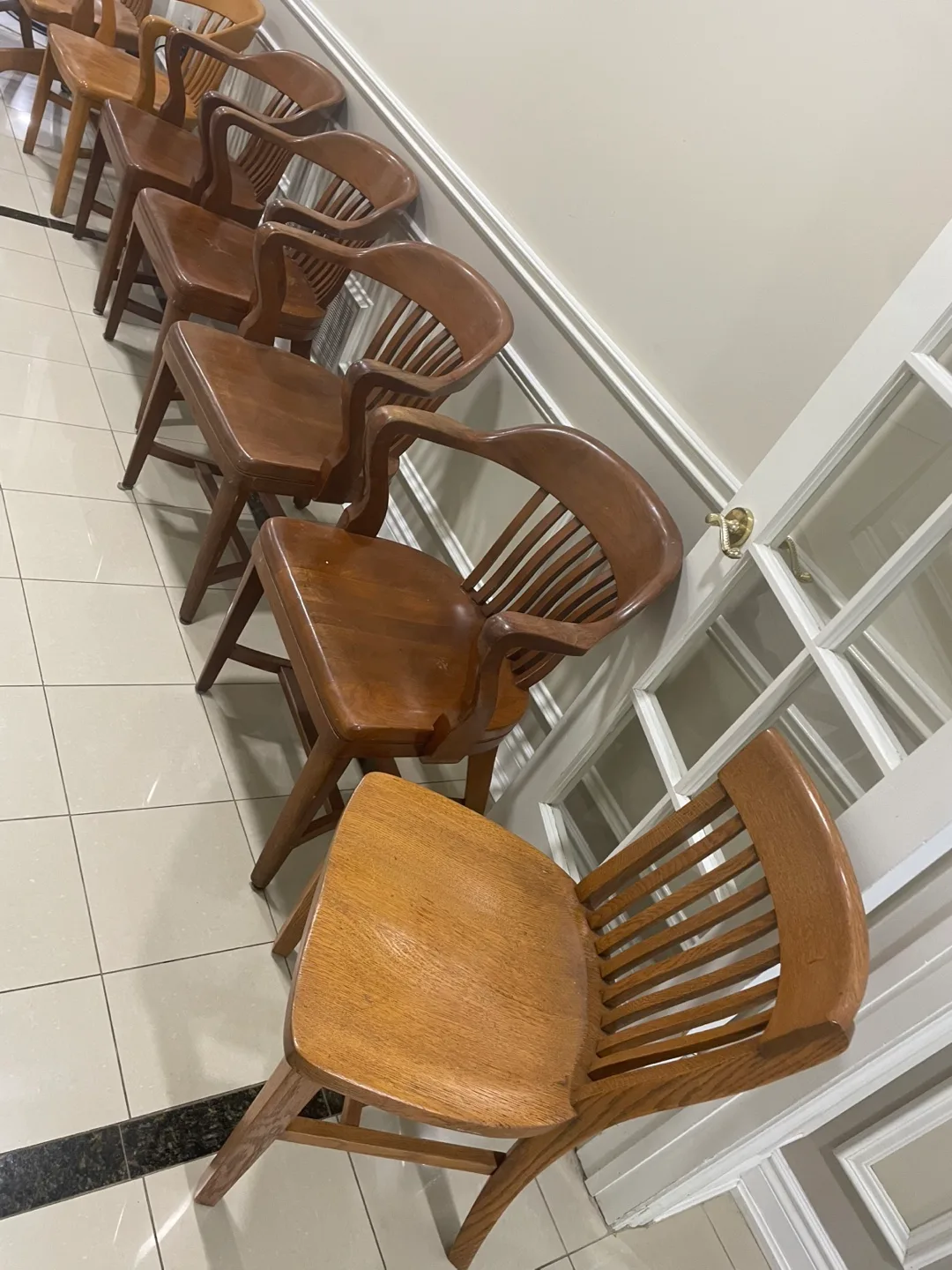 SOLD Krug  vintage Wooden Office/Dining Chairs image indicator(5)
