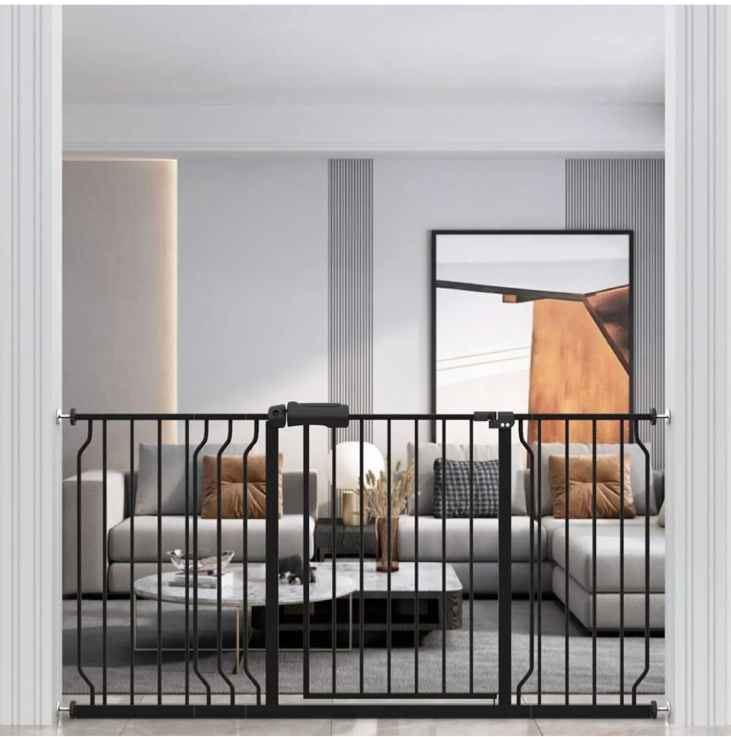Walk-Through Baby Gate - Black thumbnail