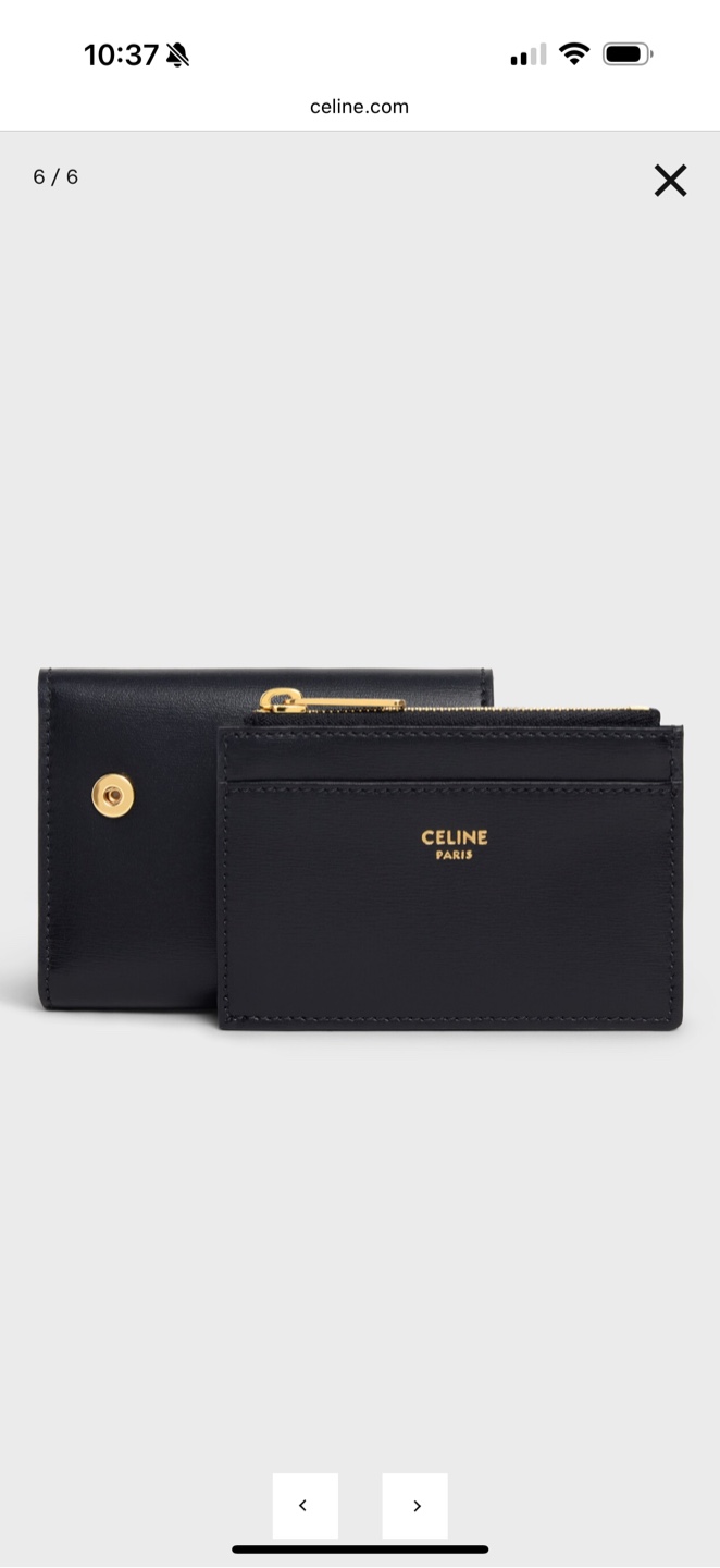Celine Black Leather Card Holder & Wallet - photo 4