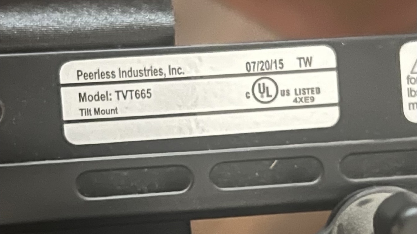 TV Mount - Peerless Stationary
