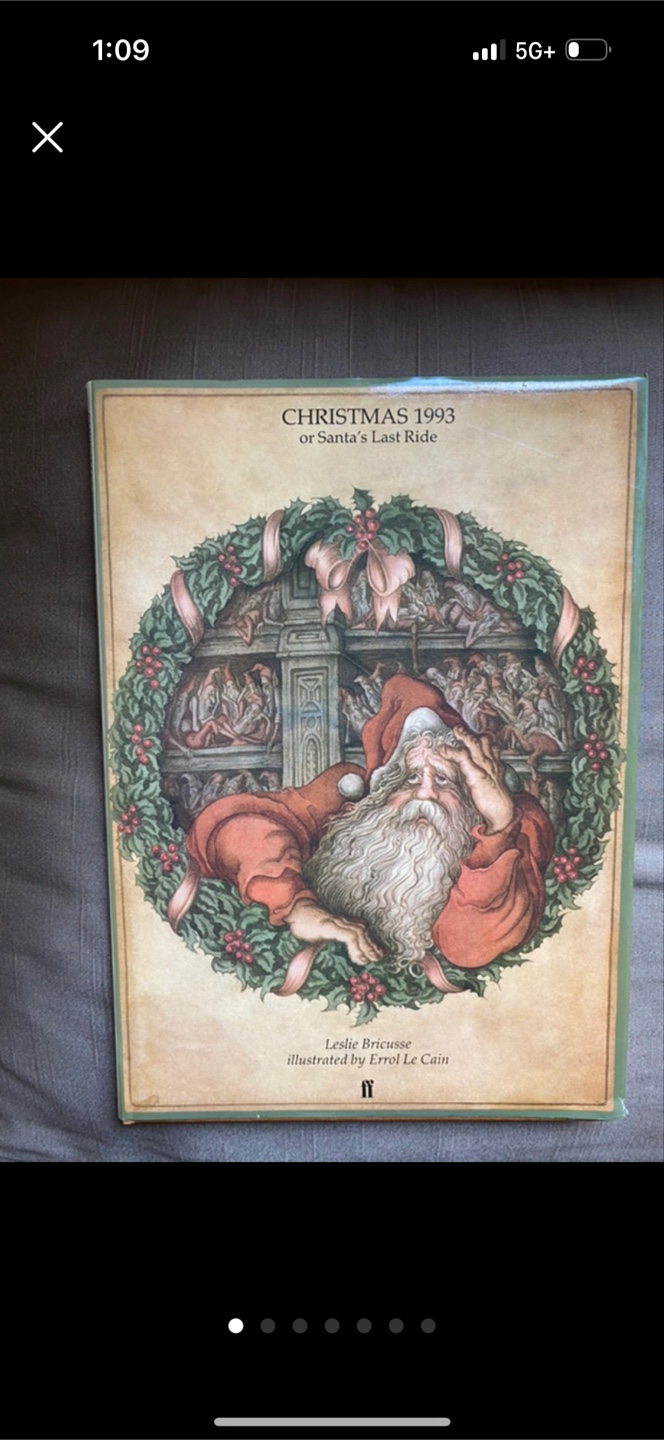 Christmas 1993 or Santa's Last Ride Book