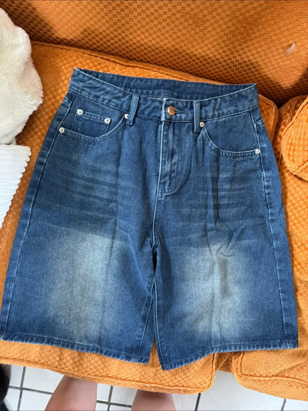 Y2K Long Denim Shorts thumbnail