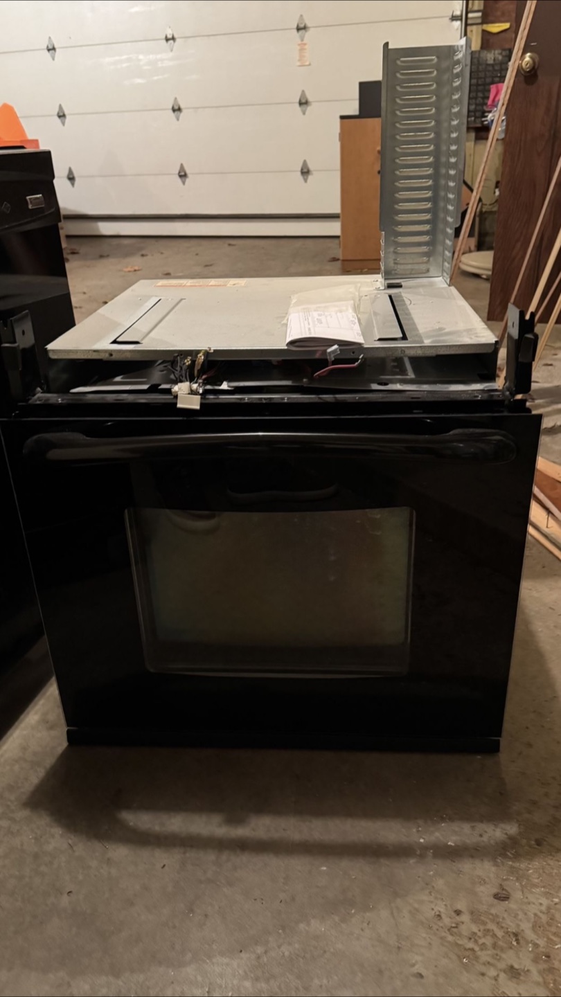 Black Over-the-Range Wall Oven