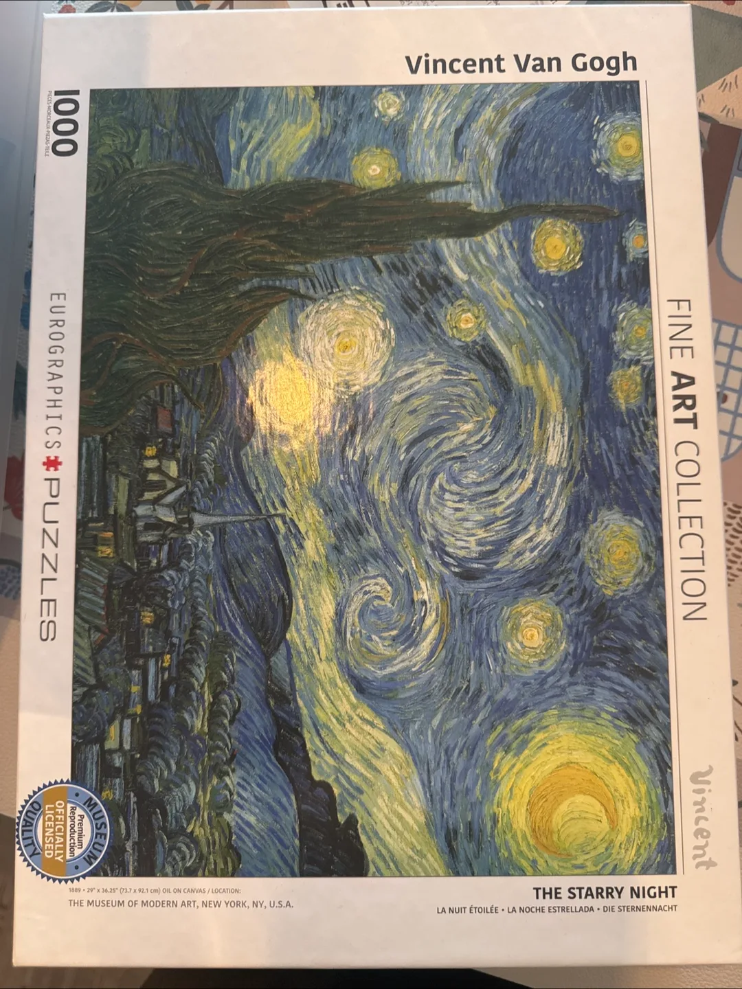 Eurographics Vincent Van Gogh Starry Night 1000 pc Puzzle thumbnail