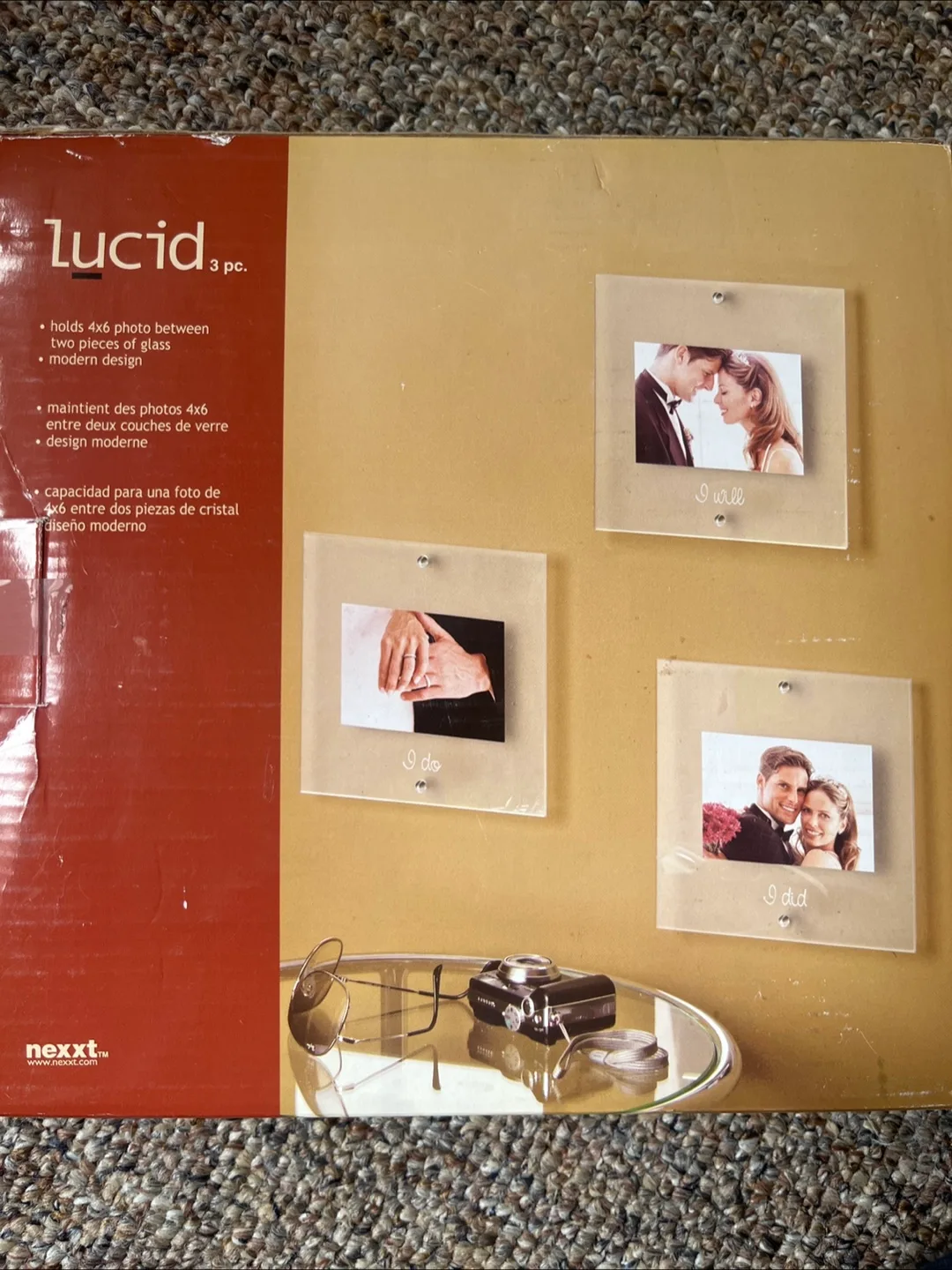 Lucid 3 pc. 4x6 Photo Frames - Modern Design thumbnail