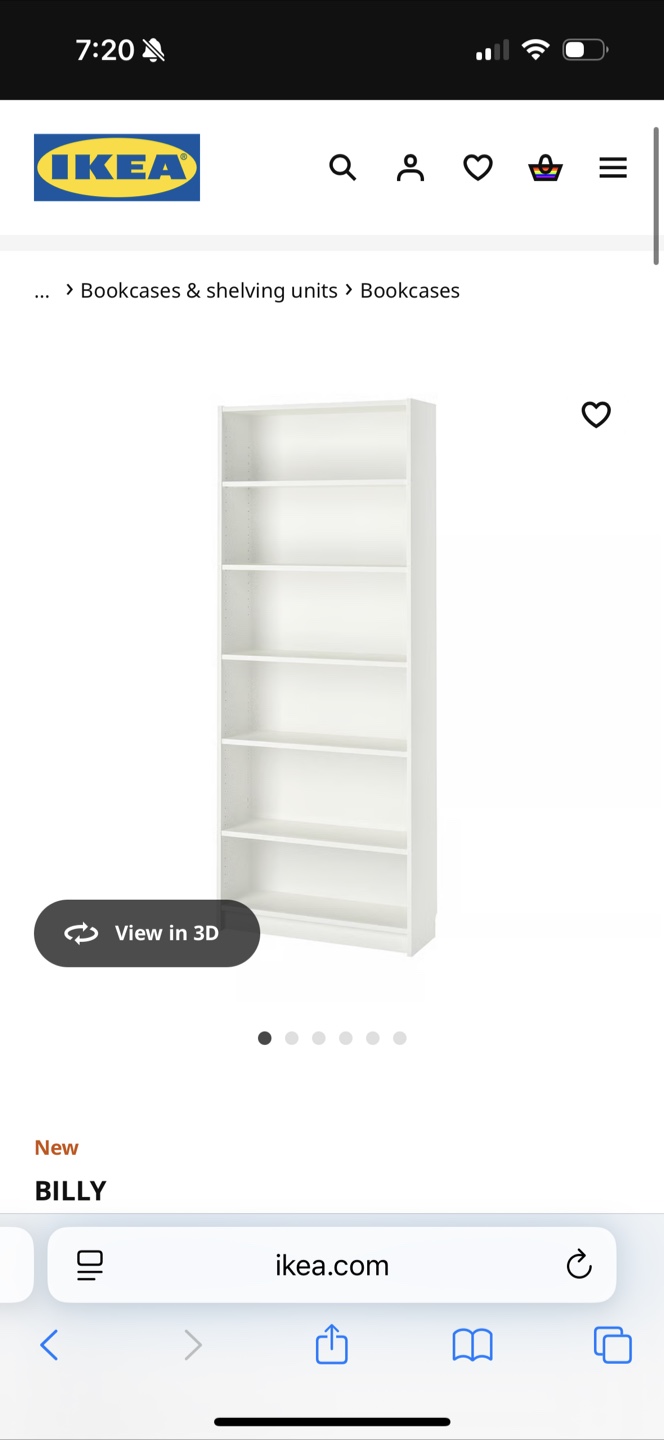IKEA Billy Bookcase - White