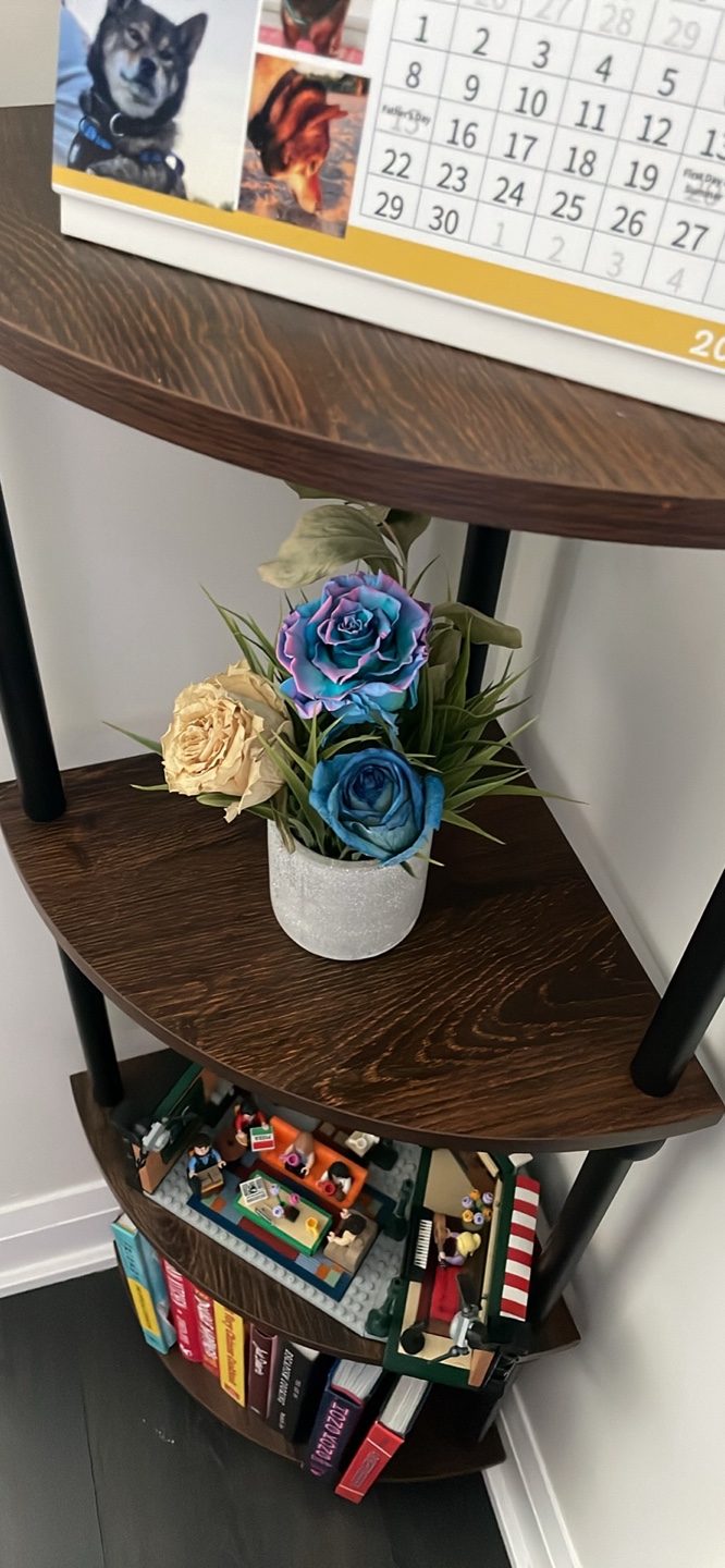 Corner Shelf - Dark Wood Finish - photo 2