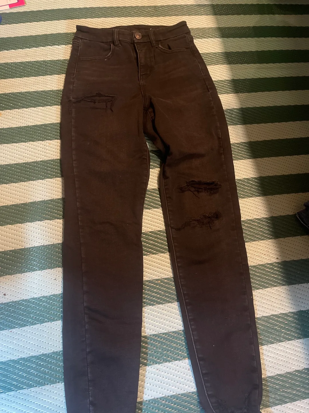 American Eagle Black Jeans - Size 0 thumbnail