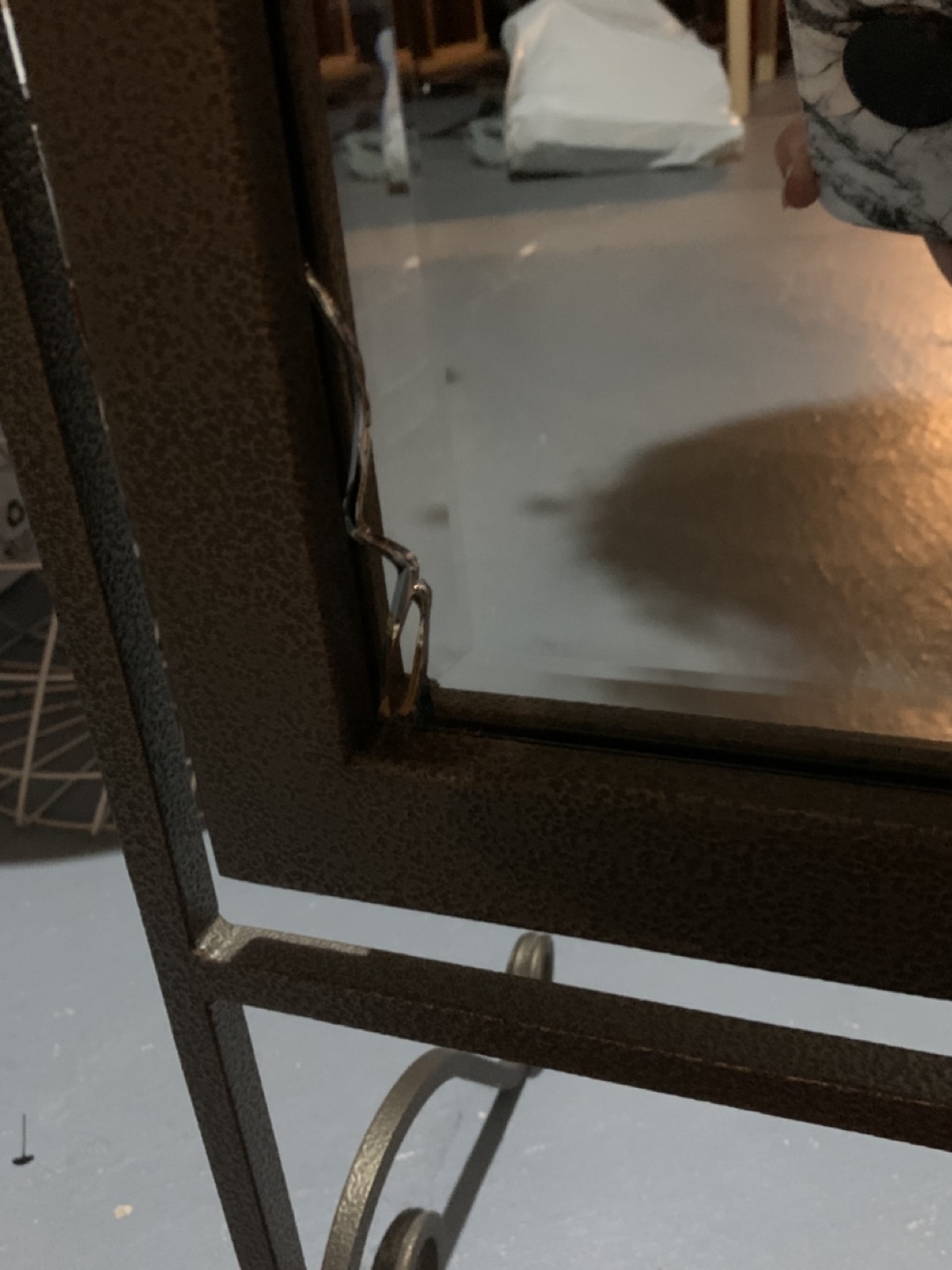 Standing Mirror with Metal Frame - photo 2