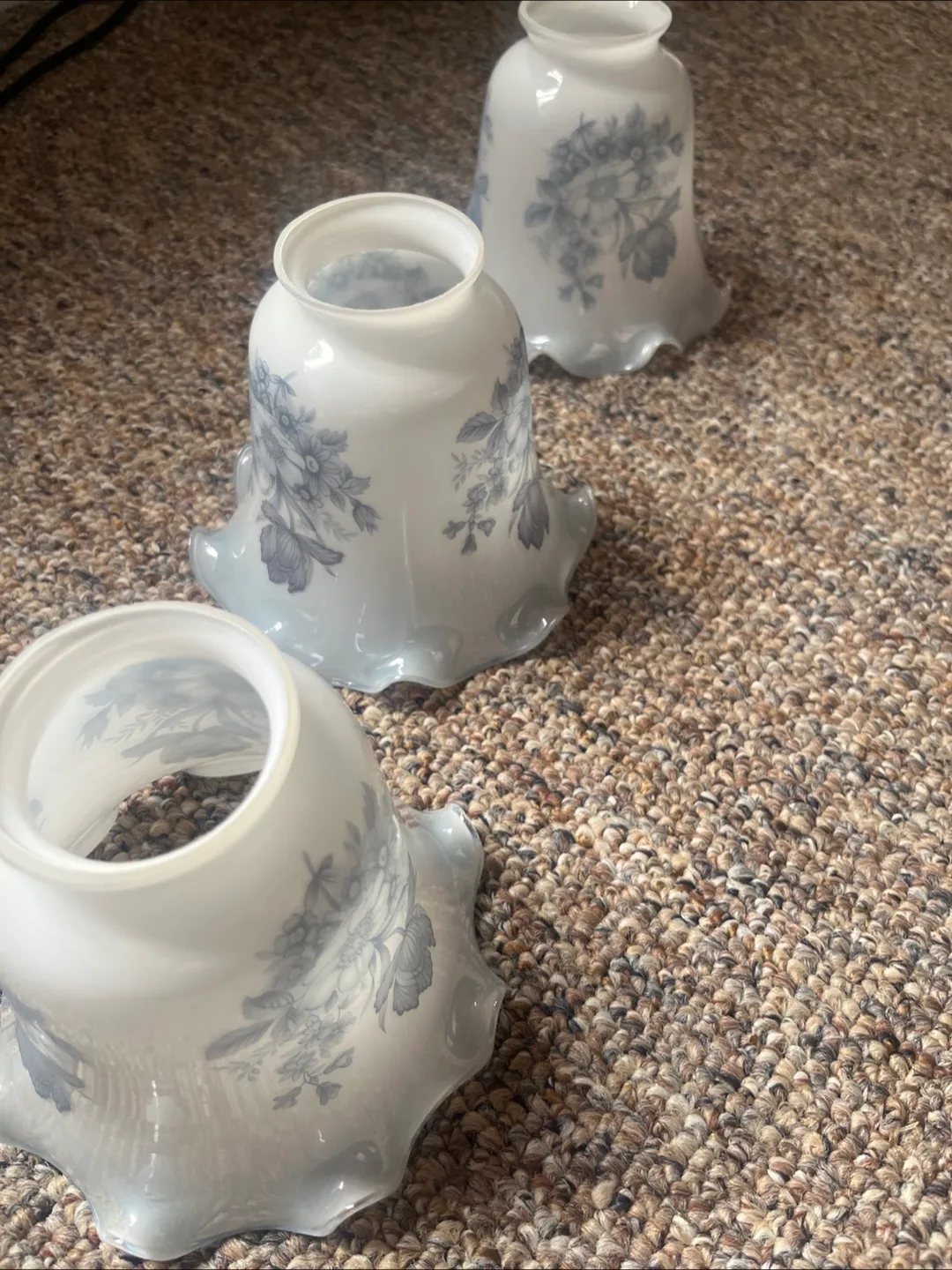 Set of 3 Floral Patterned Light Shades image indicator(3)