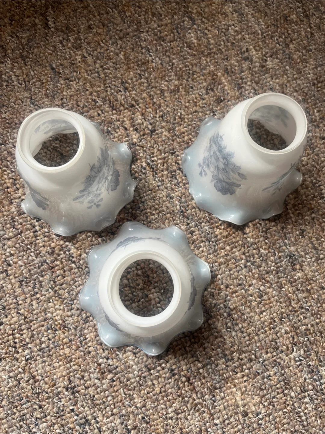 Set of 3 Floral Patterned Light Shades image indicator(4)