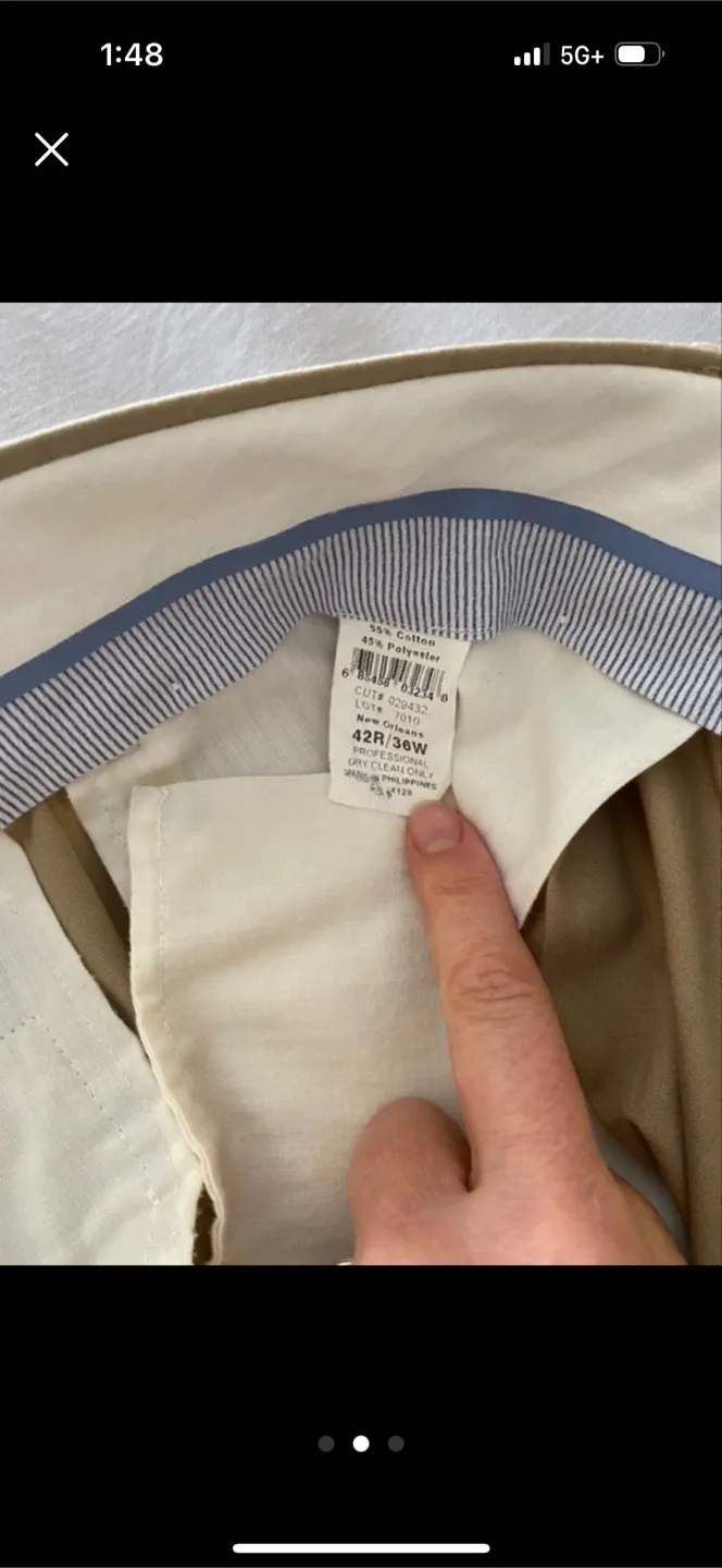 Men's Dress Pants - Size 42R/36W image indicator(2)