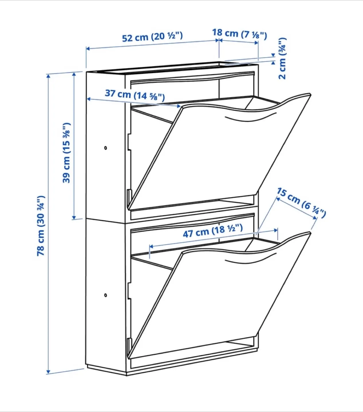 IKEA TRONES Wall-Mount Storage Cabinet image indicator(4)