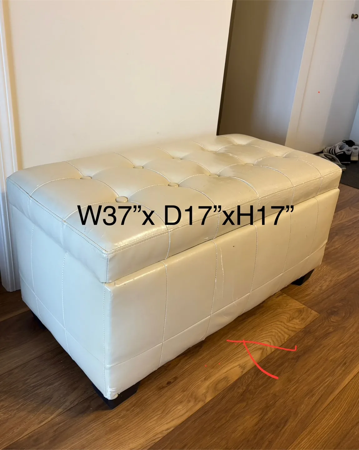 Storage Ottoman Bench - 37" x 17" x 17" thumbnail