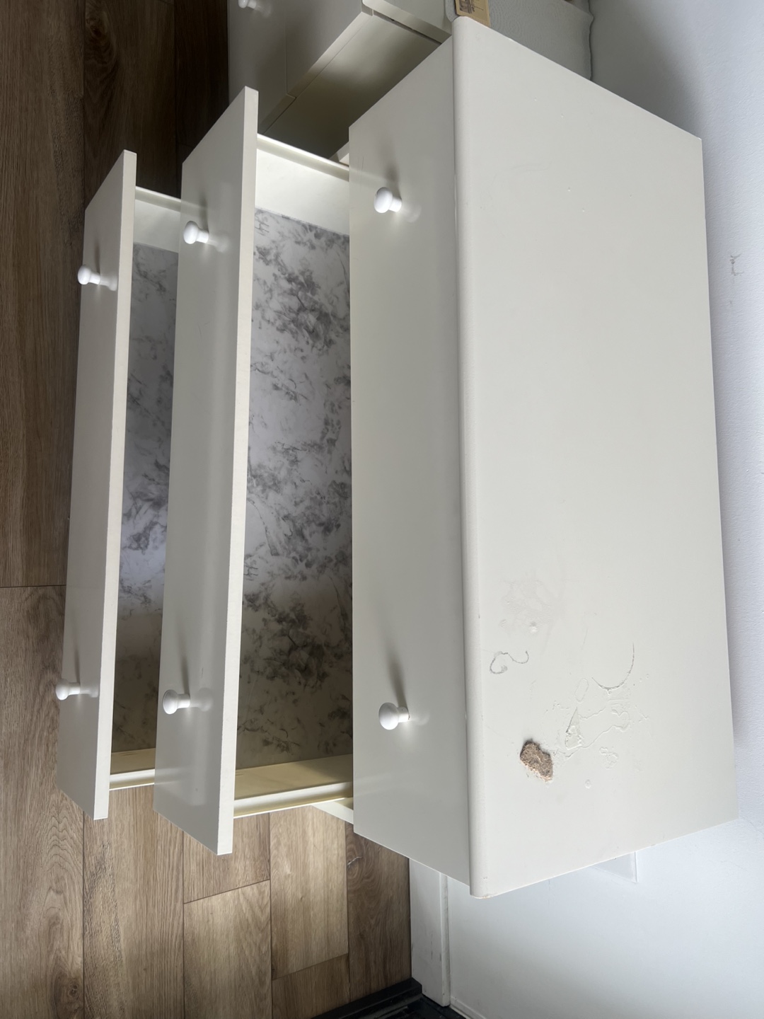 White 3-Drawer Dresser - photo 3
