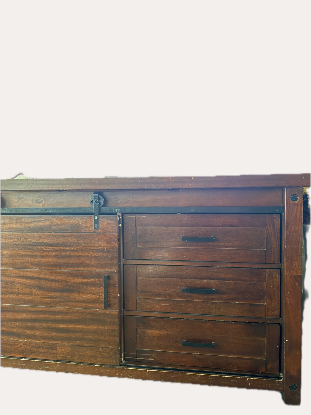 Wood Dresser with Sliding Door 60$