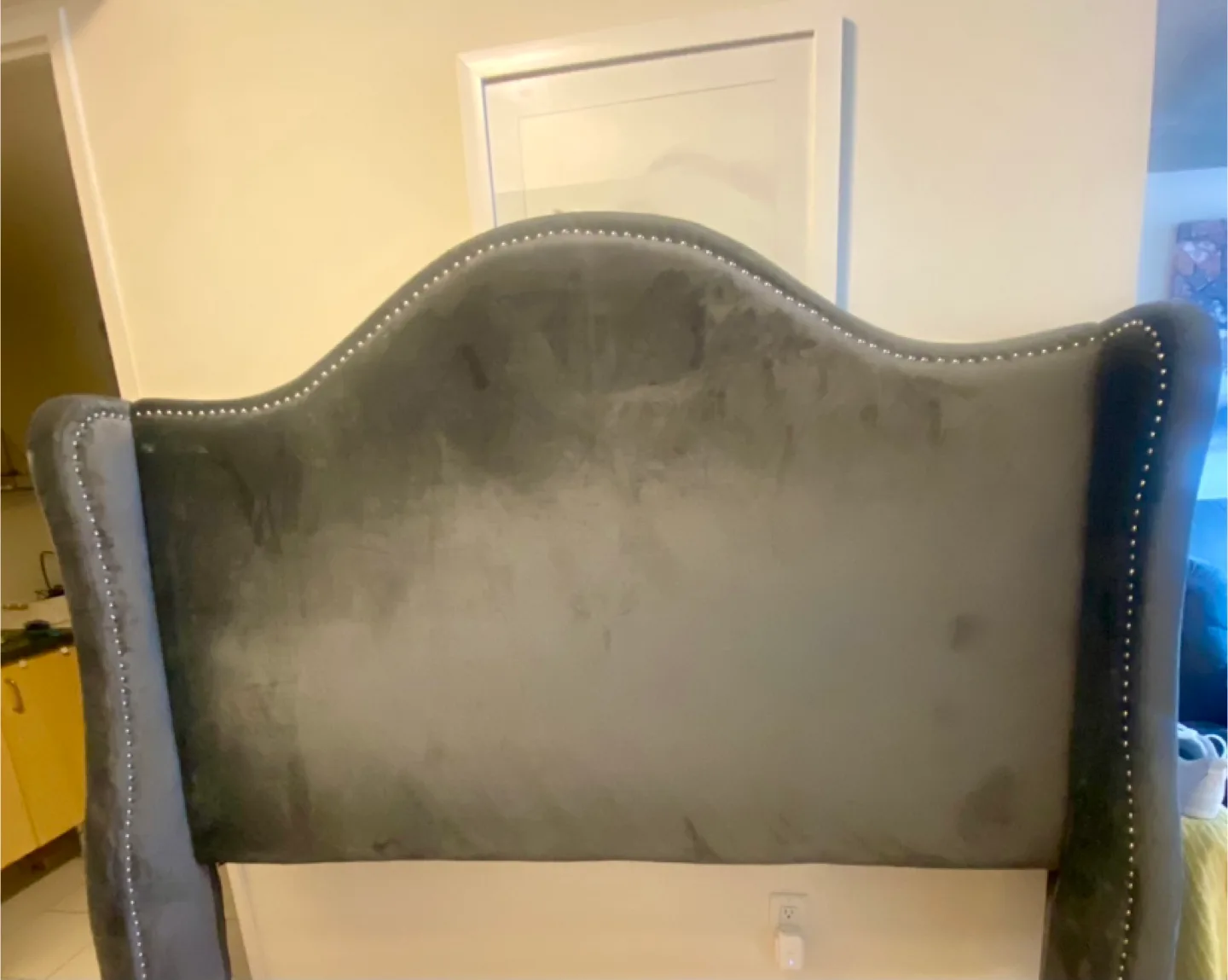 Queen Bed Frame - Grey thumbnail
