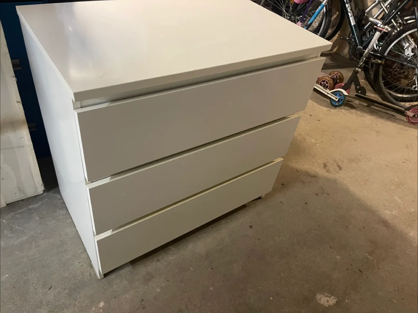 White 3-Drawer Dresser thumbnail