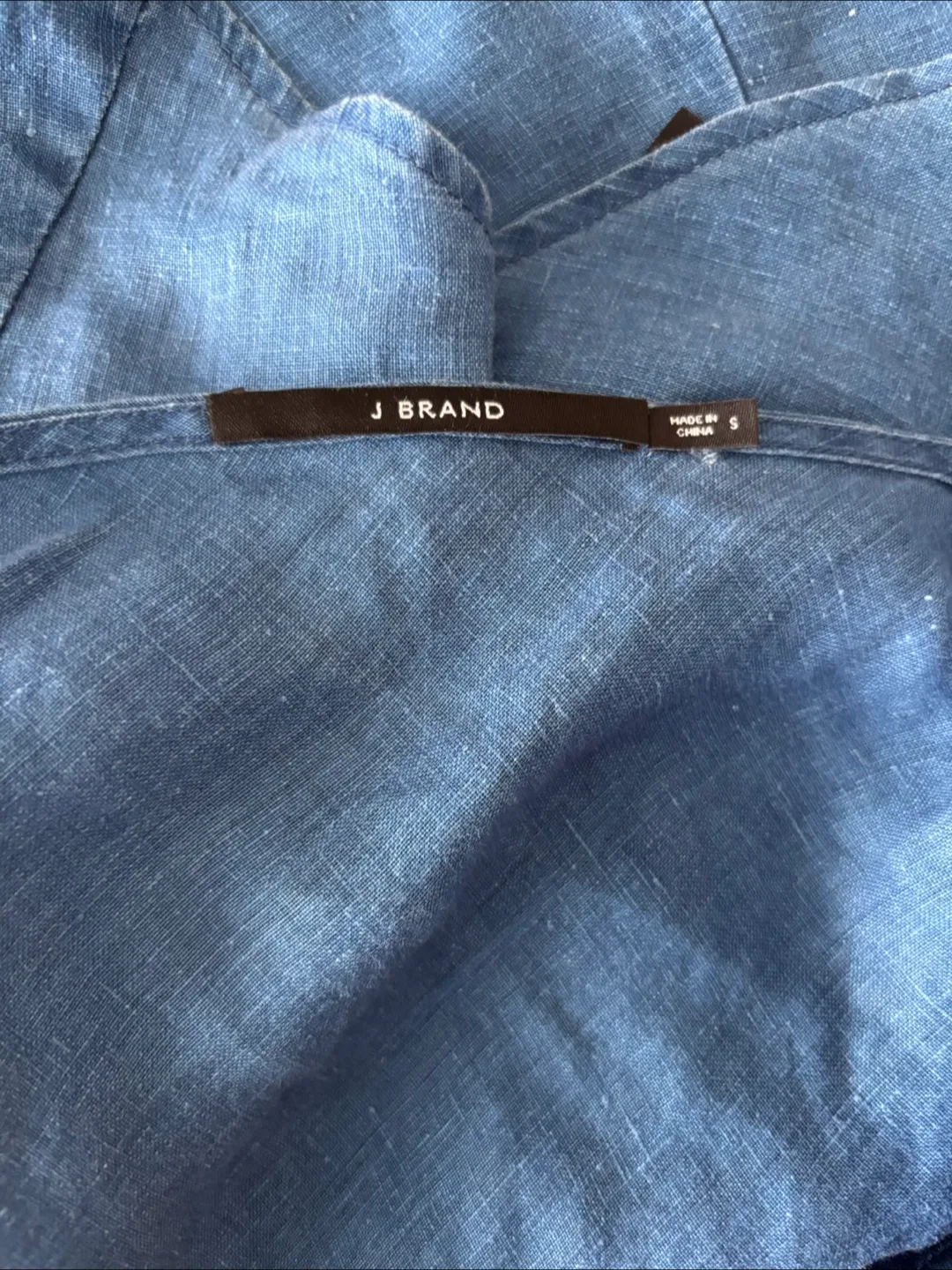 Blue V-Neck Tank Top Linen NEW without Tags image indicator(6)