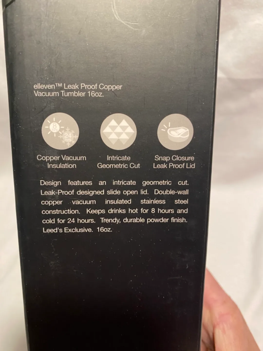 MB eleven Leak Proof Copper Vacuum Tumbler 16oz image indicator(4)