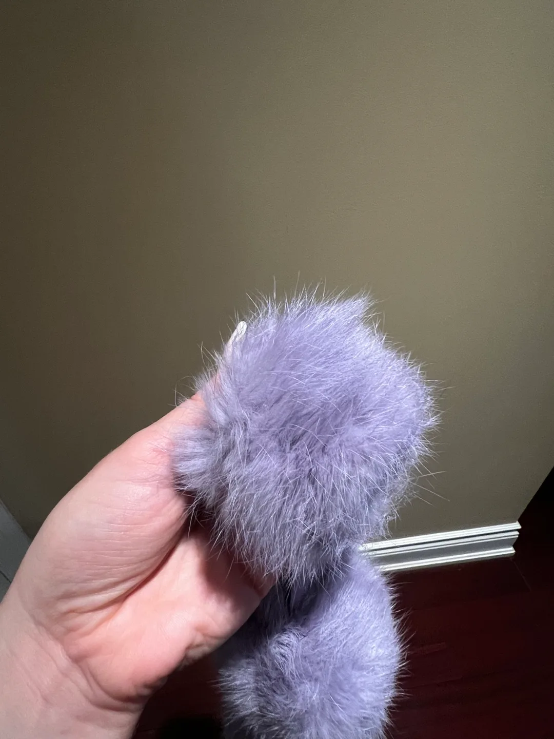 Vintage Purple Pom Pom Scarf image indicator(3)