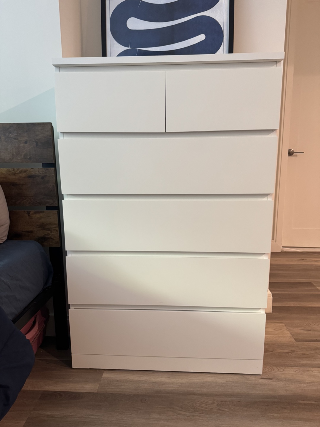 IKEA MALM White 6-Drawer Dresser