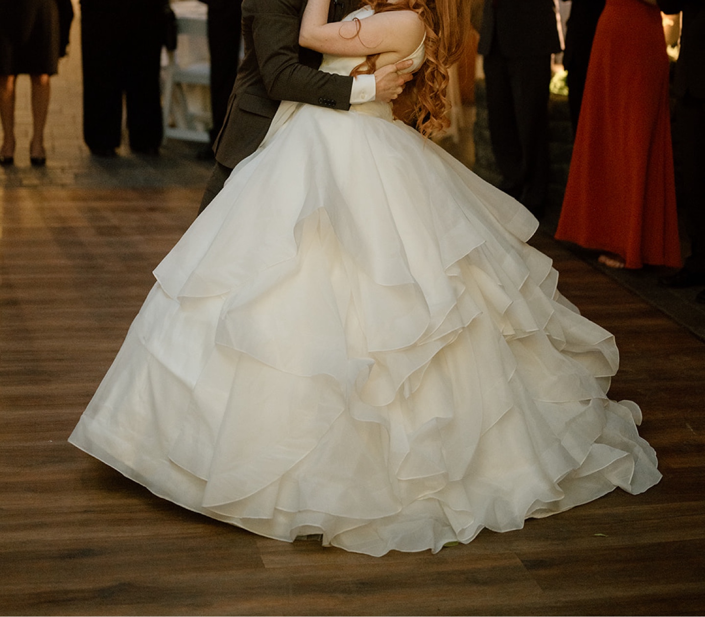 Size 8/10 Mori Lee wedding dress with hoop skirt/petticoat - photo 2