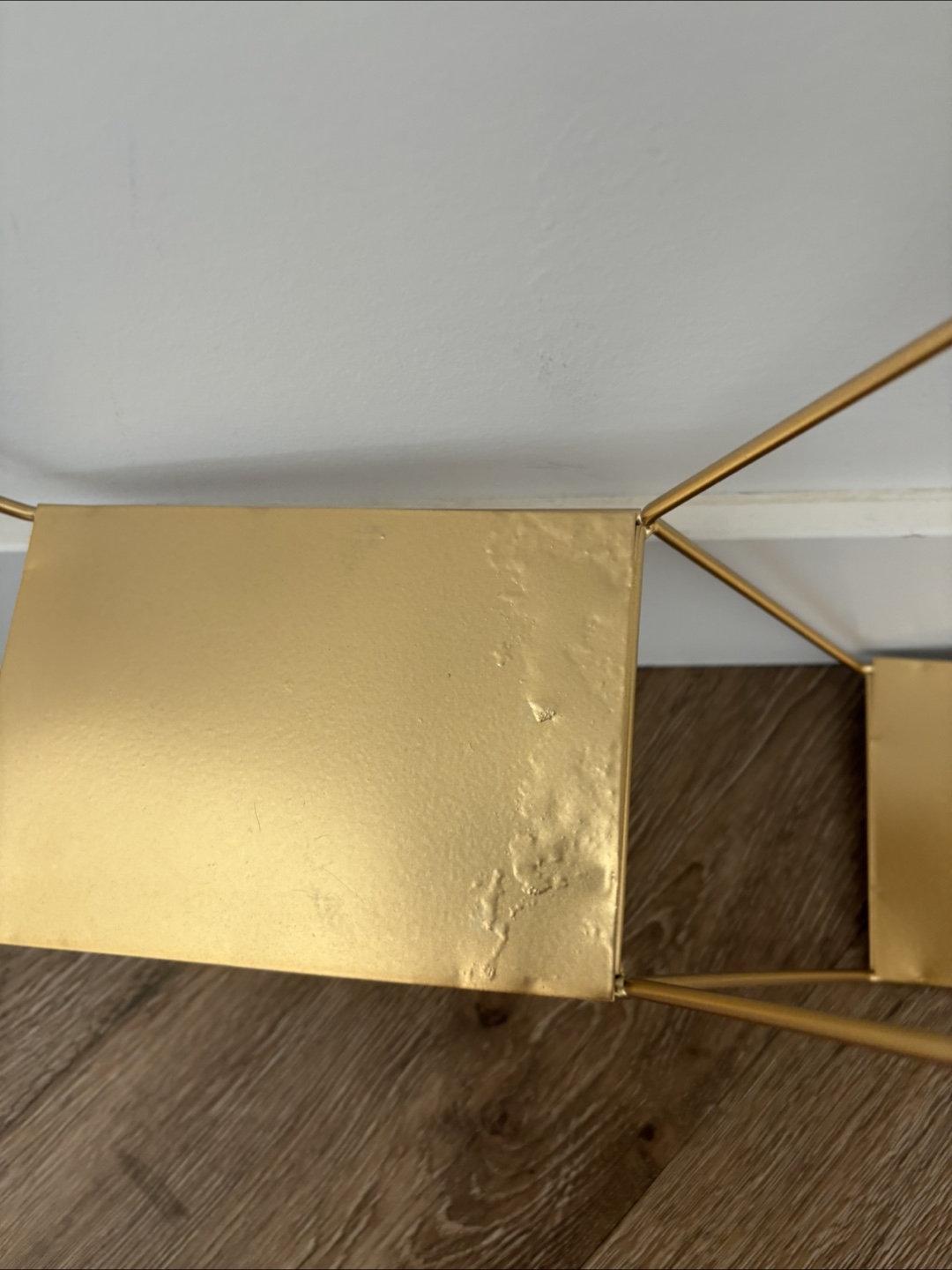 Gold Hexagon Wall Shelf - photo 2