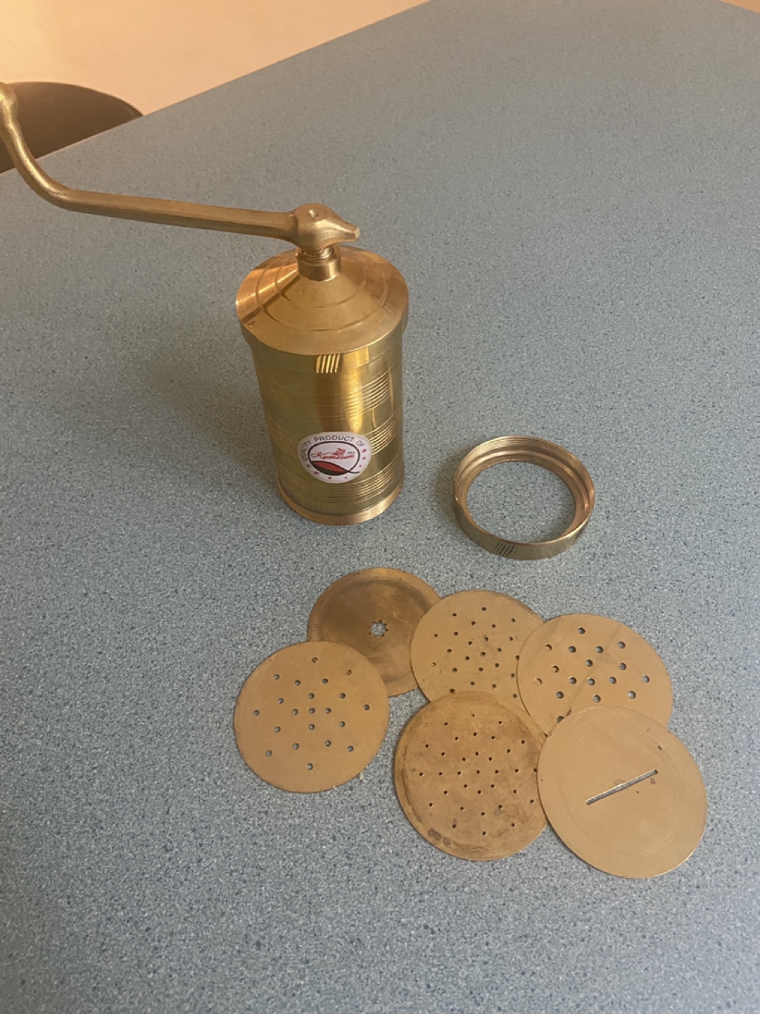 Vintage Brass Murukku Maker - photo 4