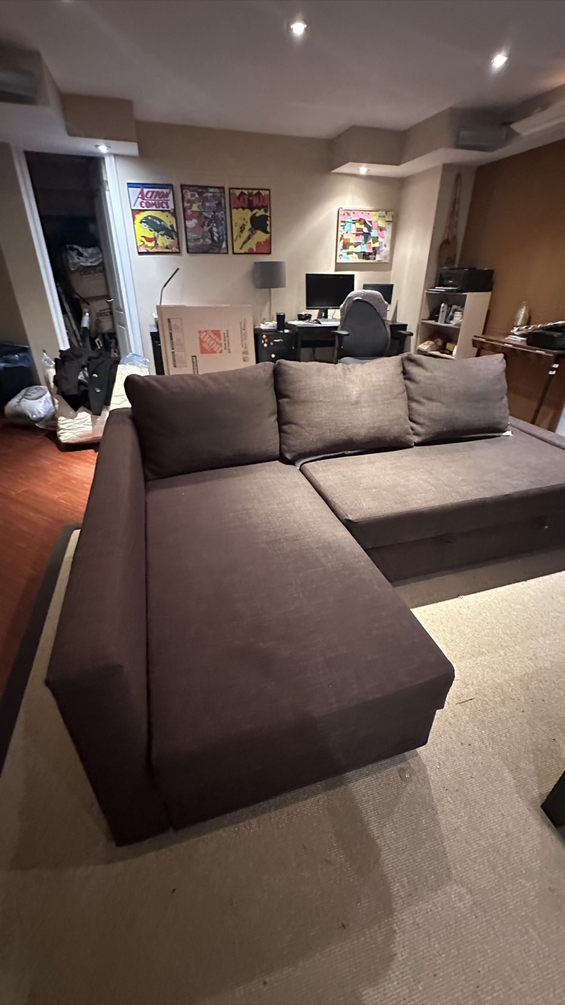 IKEA Friheten Sectional Sofa Bed - Brown
