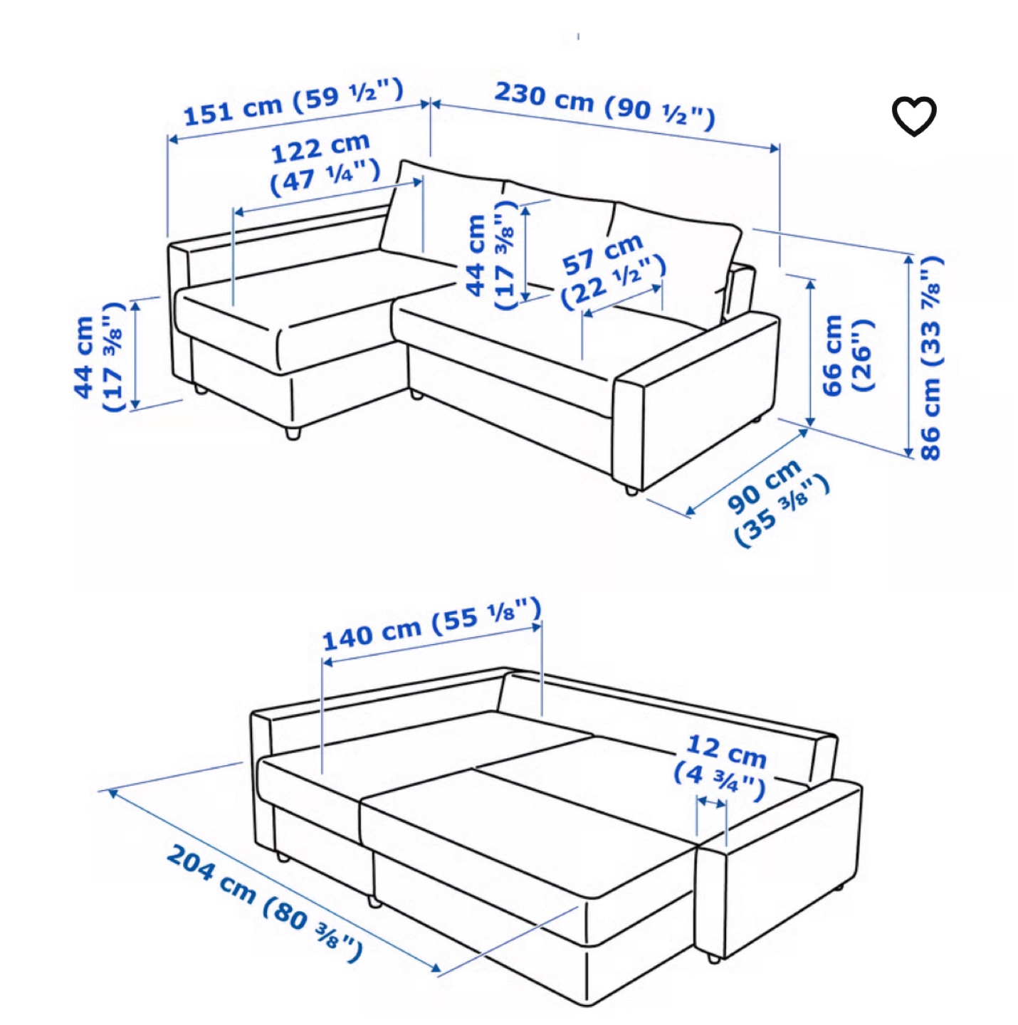 IKEA Friheten Sectional Sofa Bed - Brown - photo 4